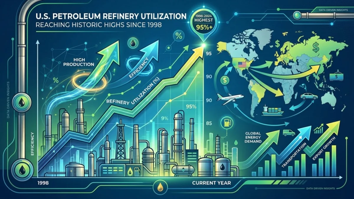 Fueling the Economy: U.S. Refineries Hit Historic Utilization Peaks Amid Global Supply Pressures